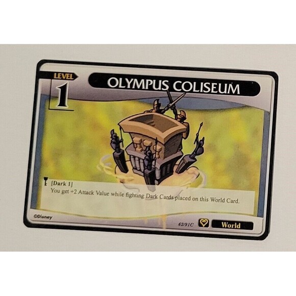 Kingdom Hearts Olympus Coliseum 62/91C Level 1 Disney Trading Card - Picture 1 of 2